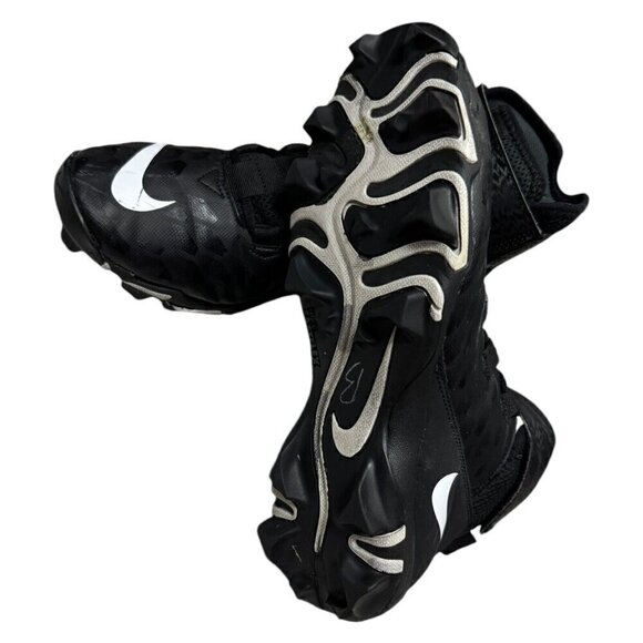 Nike Men's Force Savage Shark 2 Football Cleats Mid Top Black 12 US - Picture 4 of 10